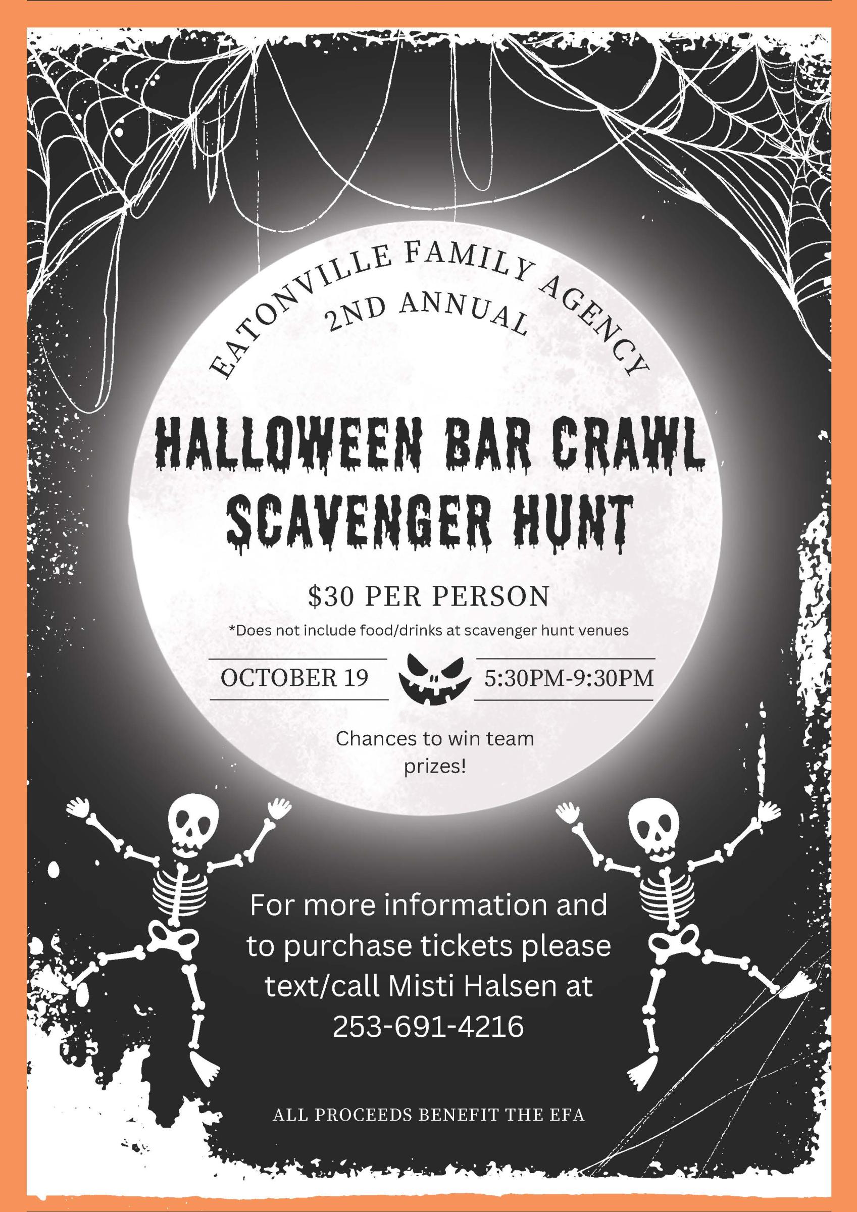 EFA Halloween Scavenger Hunt 2024 Flyer