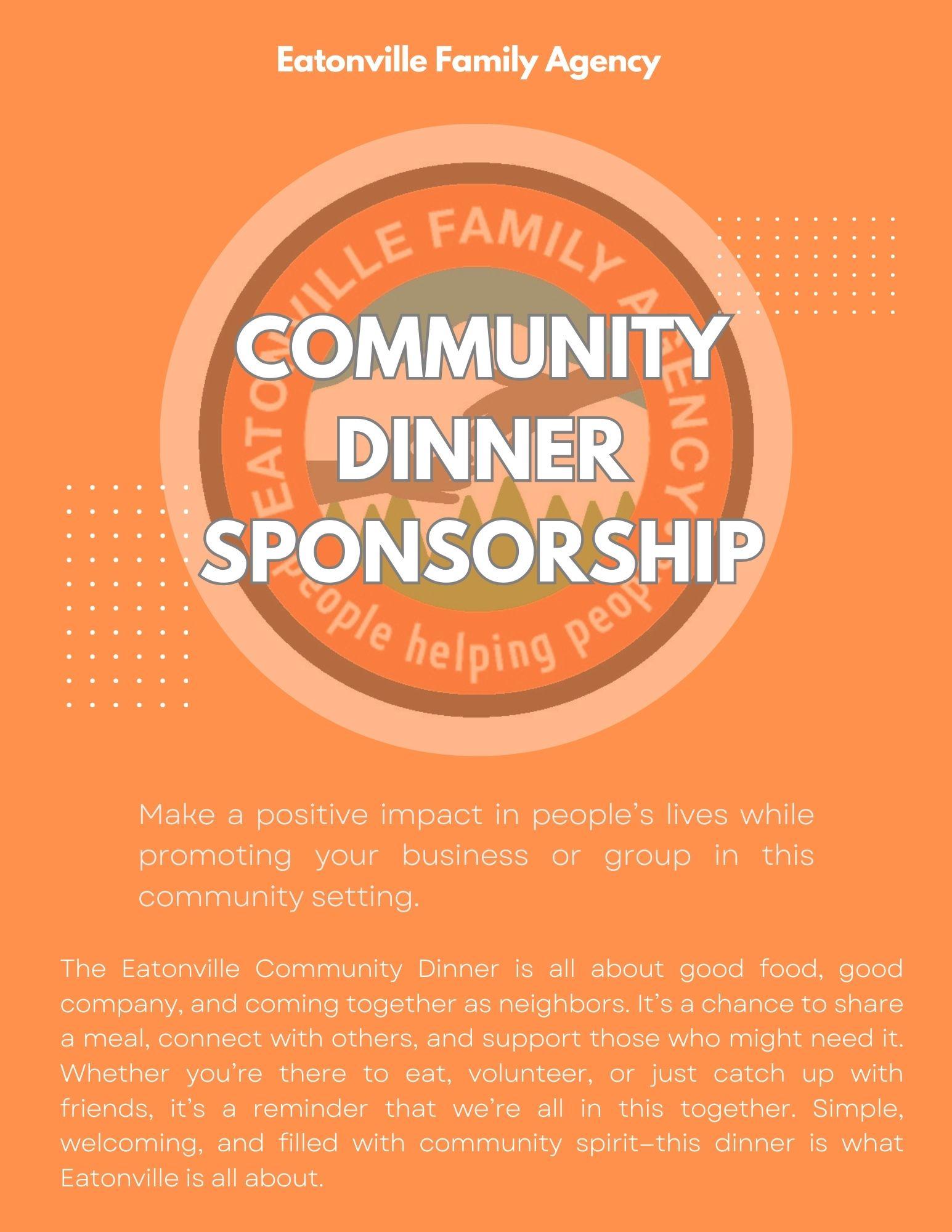 Community Dinner Sponsorship