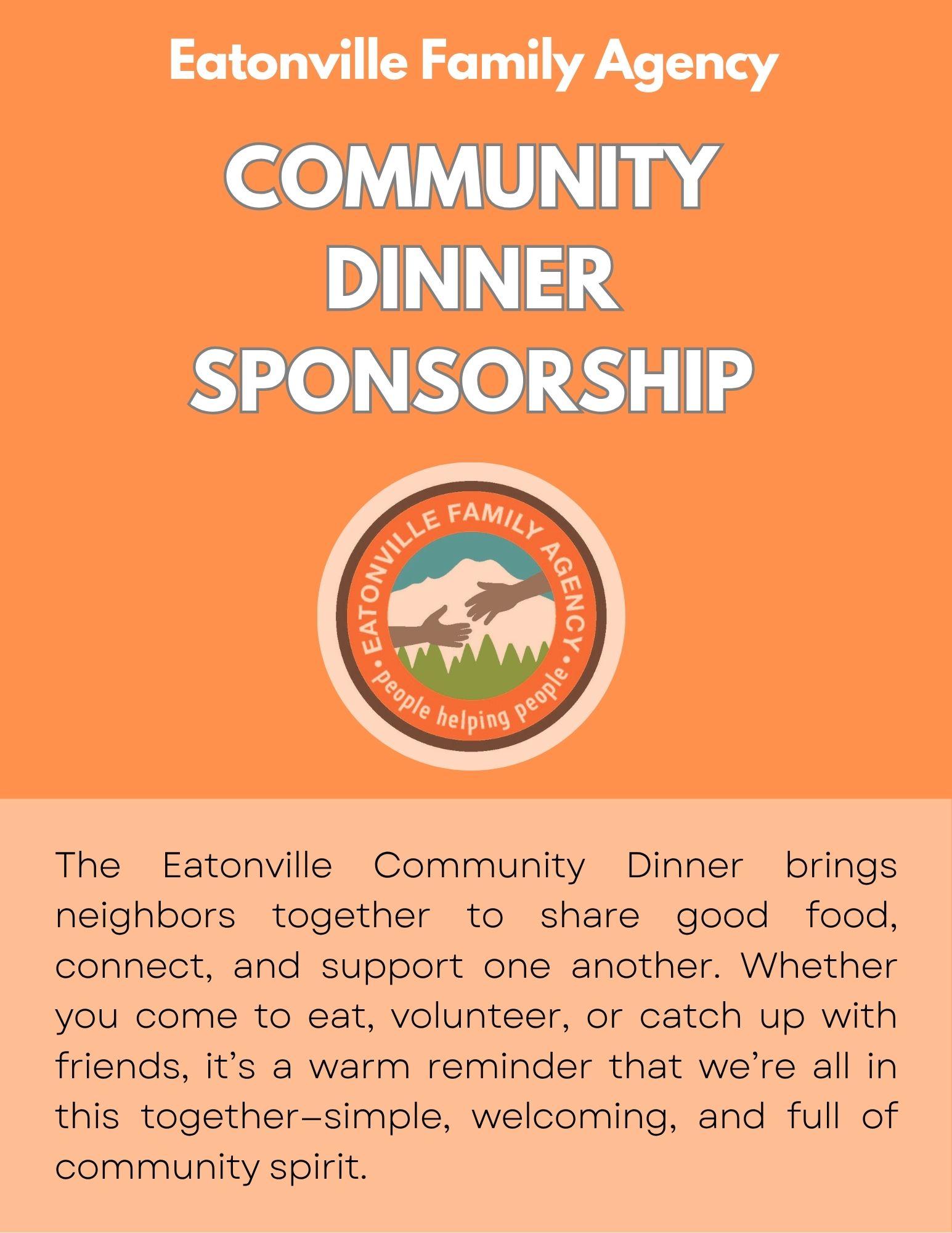 Community Dinner Sponsorship